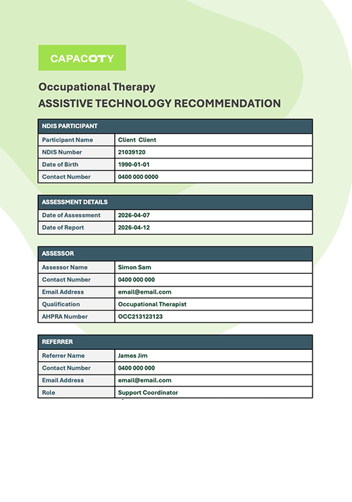 Custom Template preview